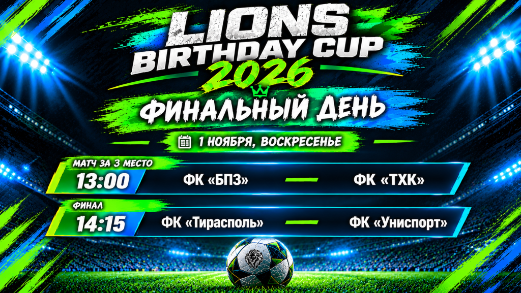 LIONS BIRTHDAY CUP 2026: время решающих матчей!
