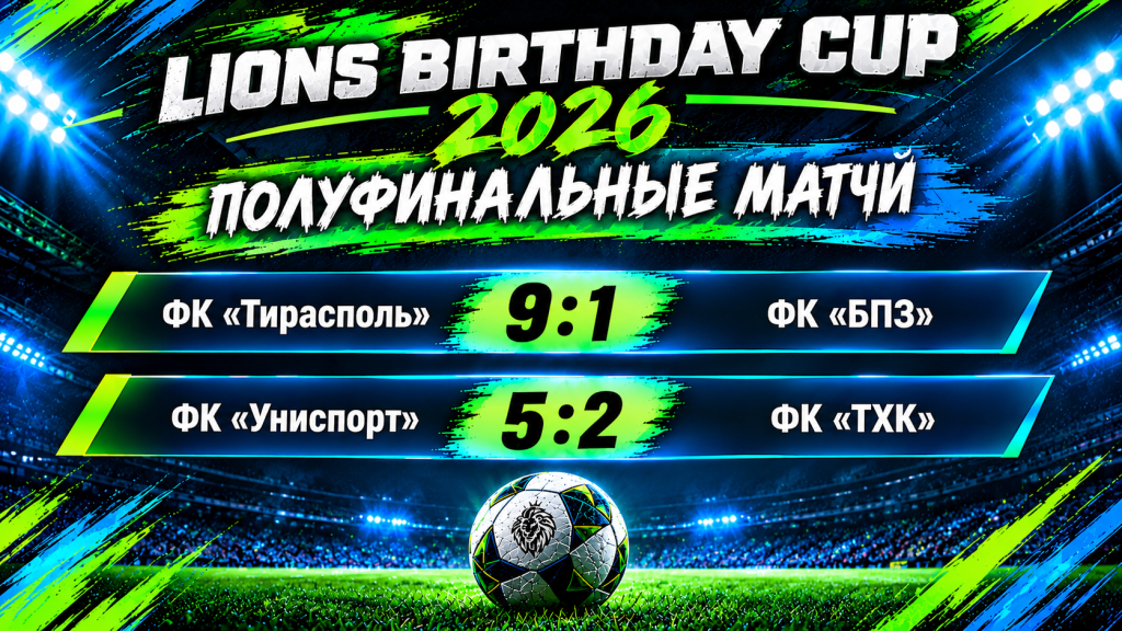 LIONS BIRTHDAY CUP 2026: известны финалисты турнира!